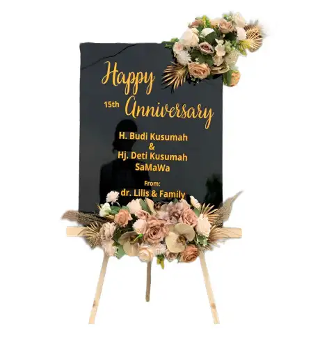 Papan Bunga Akrilik Maja Utara