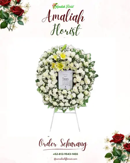 Krans Bunga Duka Maja Utara